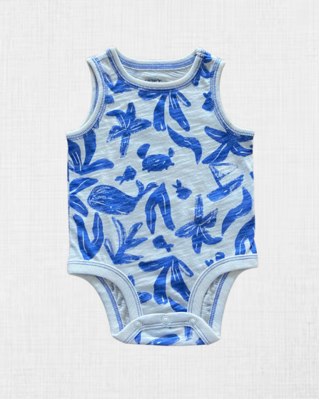 Body Sin Mangas con Estampado Tropical - Carter's (3M)