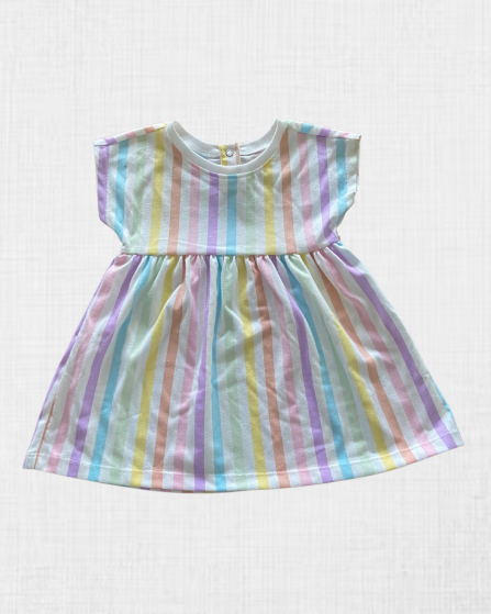 Vestido de Rayas Multicolor - Garanimals (12M)