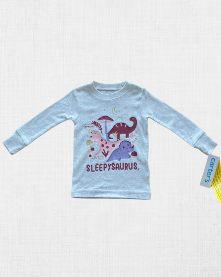 Camiseta de Pijama Manga Larga "Sleepysaurus" - Carter's (12M)