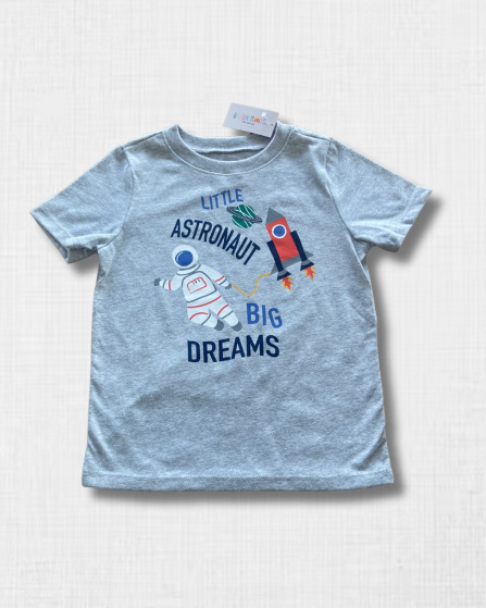 Camiseta de Manga Corta "Little Astronaut, Big Dreams" - Garanimals (18M)