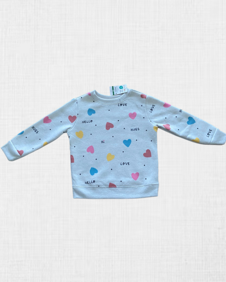 Camiseta de Pijama con Estampado de Corazones para Pijama - Garanimals (18M)