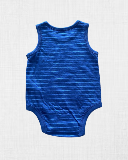 Body Sin Mangas con Rayas Azules - Carter's (3M)