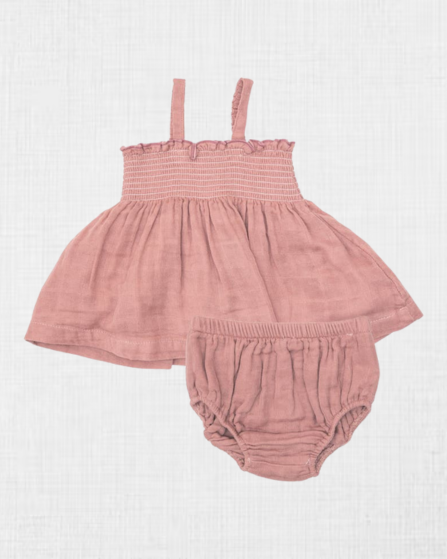 Conjunto de Vestido Rosa Angel Dear (6-12M)