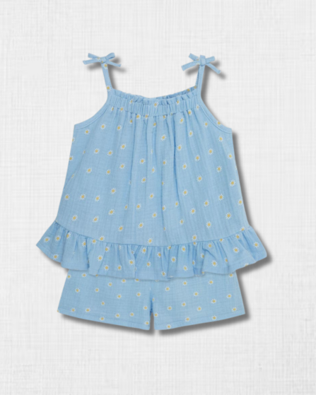 Conjunto Margaritas Little Me (12M)