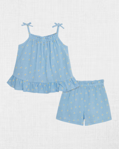 Conjunto Margaritas Little Me (12M)