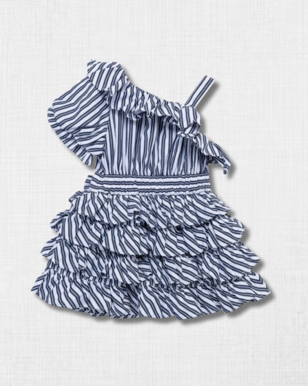 Vestido de Rayas con Volantes Habitual Kids (24M)